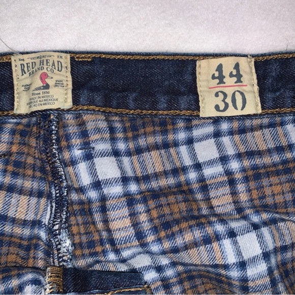 Mens Redhead Flannel Lined Dark Wash Jeans Sz 44x30 - Picture 7 of 7